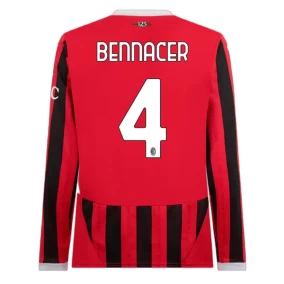 Bennacer AC Milan Hjemmebanetrøje 2024/2025 Langærmet